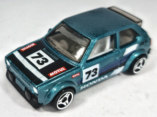 Honda Civic Custom Hot Wheels 2022 Turkusowy 1:64 Wyścig – zdjęcie 2