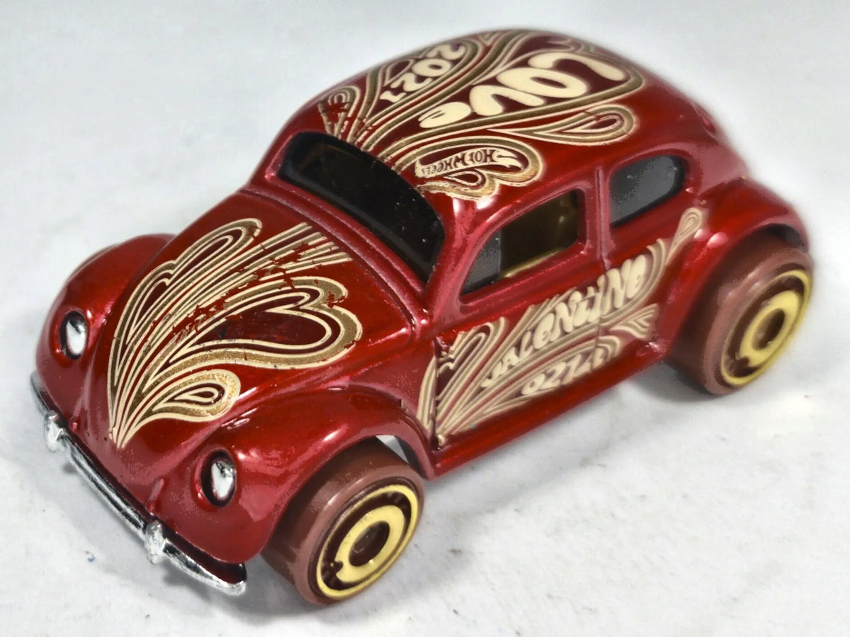 Volkswagen Beetle Hot Wheels 2003 1:64 Luzak Czerwony – zdjęcie 2