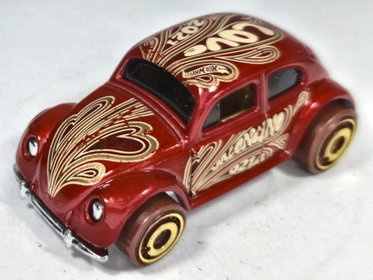 Volkswagen Beetle Hot Wheels 2003 1:64 Luzak Czerwony – zdjęcie 2