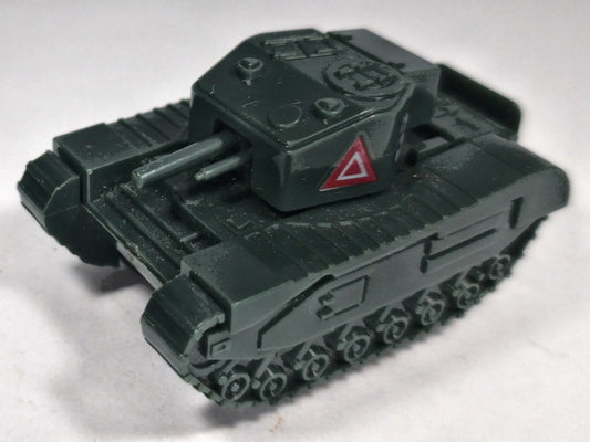 Czołg Churchill British Tank Wojsko Takara Tomy 1982 Ciemnozielony 1:72 – zdjęcie 2