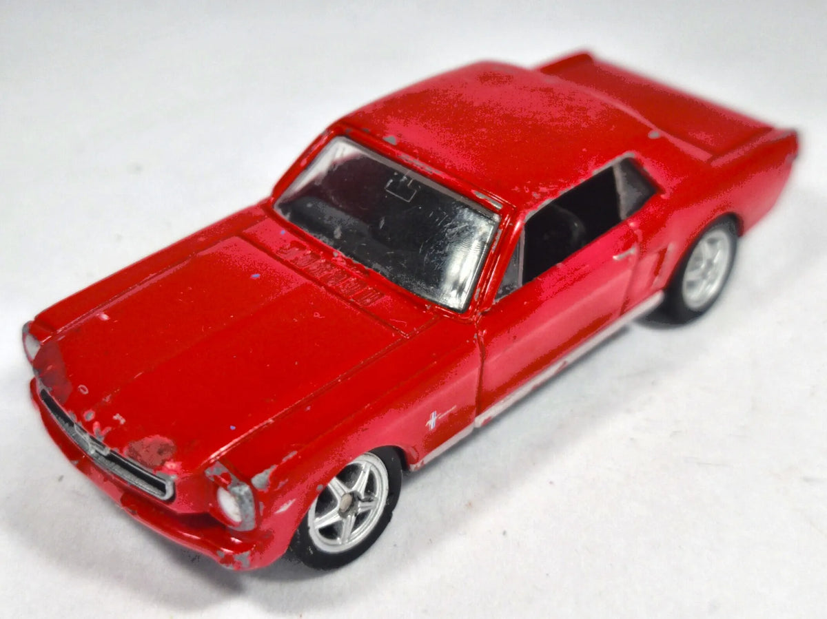 1964-1/2 FORD MUSTANG, Welly, Die cast NO 52262, Czerwony, 1:60, Resoraki – zdjęcie 2