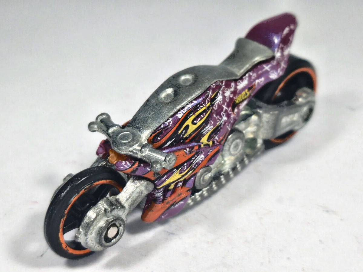 CANYON CARVER, Motocykl, Hot Wheels 2013, Die cast, Fioletowy 1:64 Resoraki – zdjęcie 2