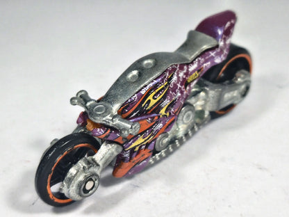 CANYON CARVER, Motocykl, Hot Wheels 2013, Die cast, Fioletowy 1:64 Resoraki – zdjęcie 2