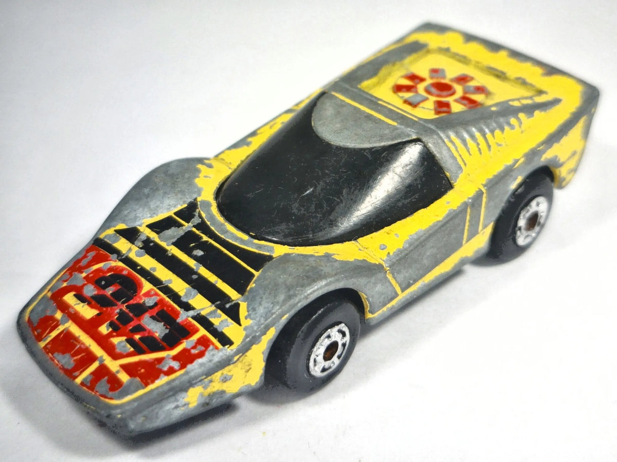 SUPER G.T., Matchbox 1985, Vintage Die cast BP 31/32, Szary, 1:64, Resoraki – zdjęcie 2