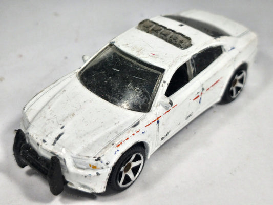 Dodge Charger Pursuit Policja Matchbox 2012 Biały 1:57 – zdjęcie 2