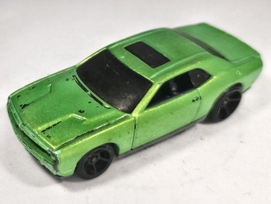 '08 Dodge Challenger Srt8 Hot Wheels 2007 1:64 Luzak Zielony Muscle Car – zdjęcie 2