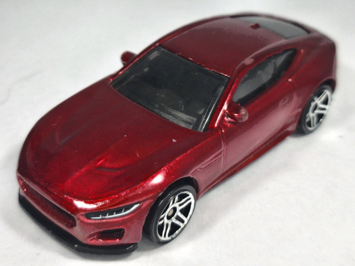 JAGUAR F-TYPE, Hot Wheels 2020, Die cast GRX29, Bordowy, 1:54, Resoraki – zdjęcie 2