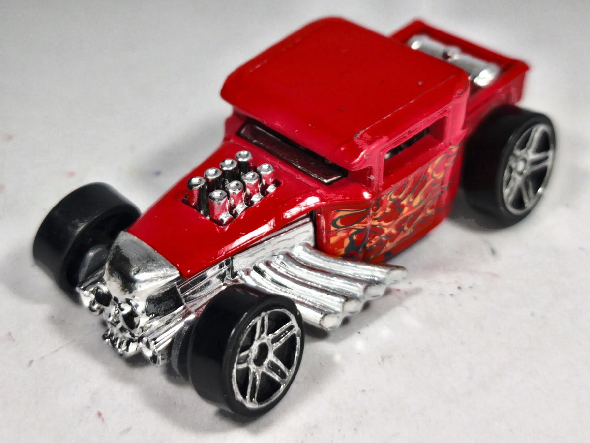 Bone Shaker Hot Wheels Czerwony 1:64 – zdjęcie 2