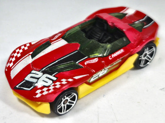 Yur So Fast Hot Wheels 1:64 C. PARKER Luzak Czerwony – zdjęcie 2
