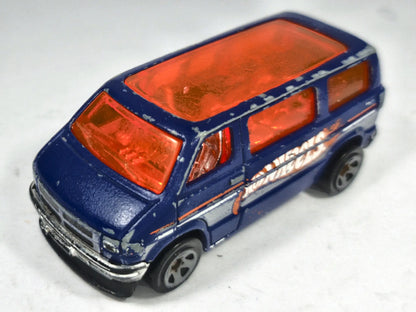 Dodge Van Hot Wheels 2020 1:64 Van Niebieski Familijny – zdjęcie 2