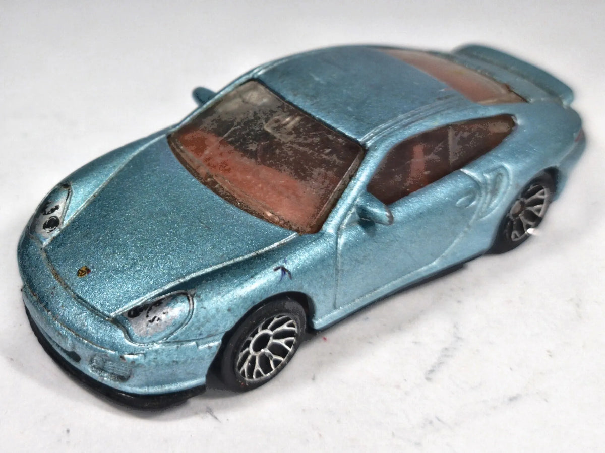 Porsche 911 Turbo Matchbox 2001 1:58 Luzak Niebieski – zdjęcie 2