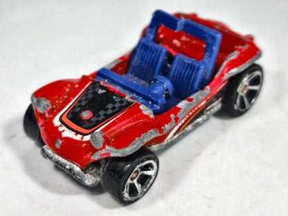 Meyers Manx HW Glow Wheels Hot Wheels 2002 Red 1:64 – zdjęcie 2