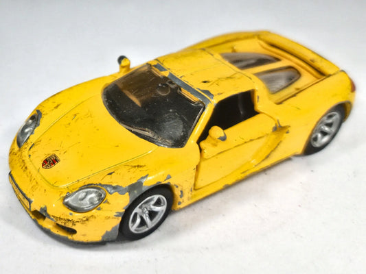 Porsche Carrera Gt SIKU 1:55 Made in W.-Germany Luzak Żółty – zdjęcie 2