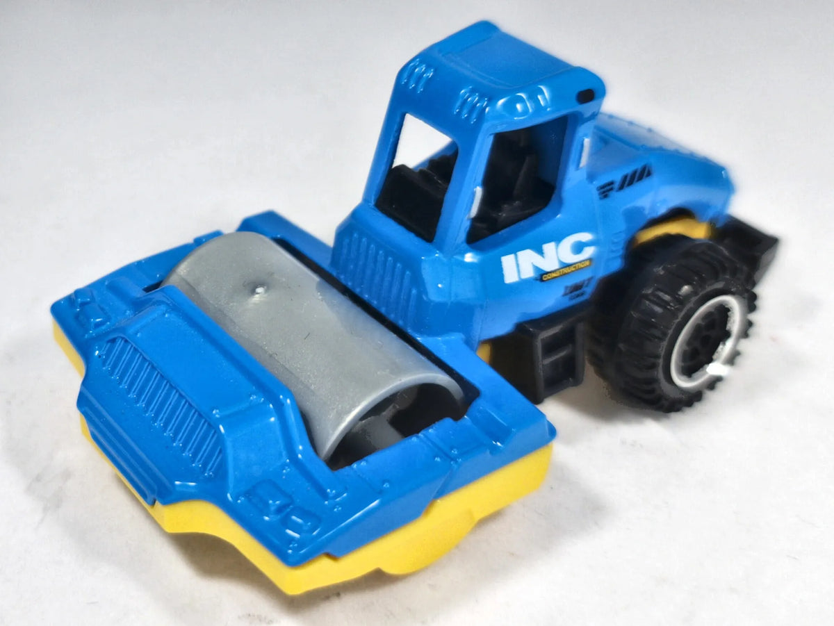Road Roller Matchbox 2021 1:64 Walec drogowy Niebieski Budowa – zdjęcie 2