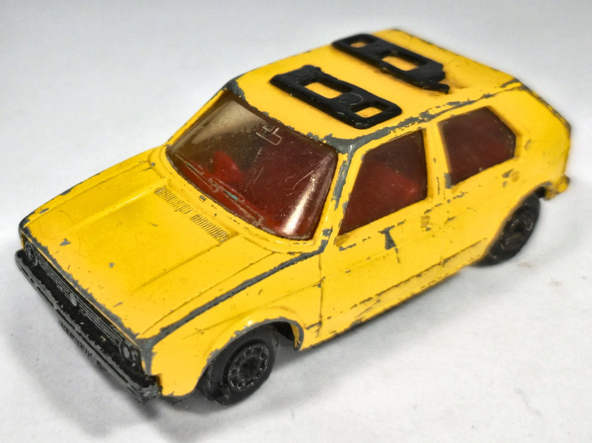 Vw Golf Superfast Matchbox 1976 Żółty 1:52 Made in England – zdjęcie 2
