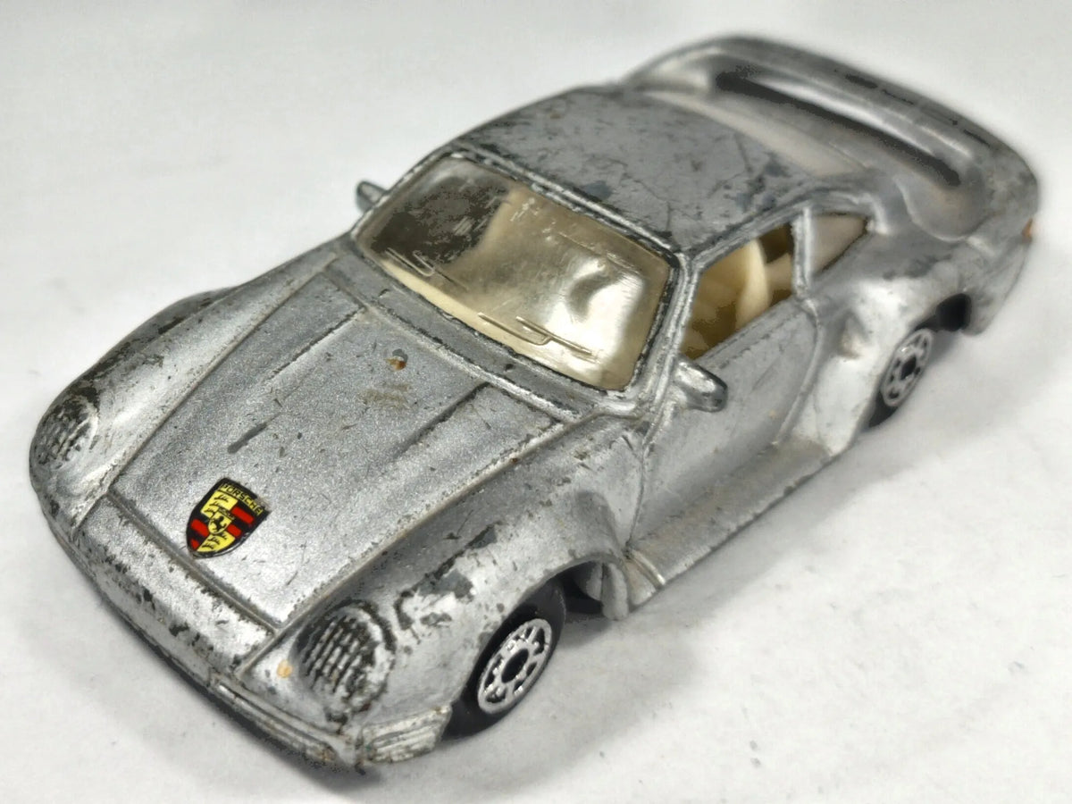 Porsche 959 MC Toy 1986 1:55 Luzak Srebrny Vintage Model – zdjęcie 2