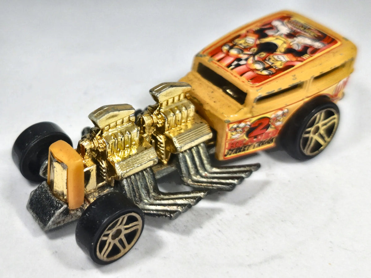 Way 2 Fast Hot Wheels 1996 1:64 Luzak Złoty 2xMetal 2 Headed Street Freak – zdjęcie 2