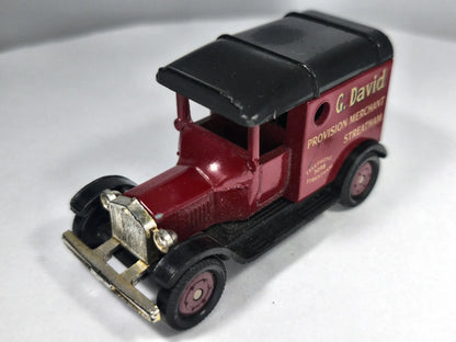 T Ford Van Corgi Bordowy 1:40 Made in Great Britain – zdjęcie 2