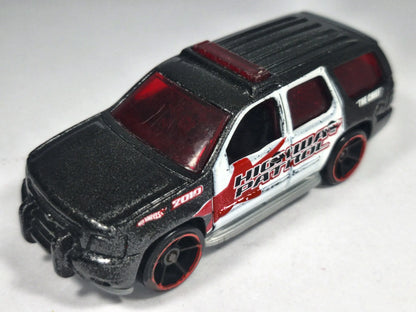 '07 CHEVY TAHOE POLICE, The Chief, Hot Wheels 2010 Die cast COE Czarny 1:64 – zdjęcie 2