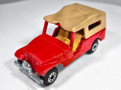 CJ8 JEEP Matchbox 1977 Made in England NO.53 Czerwony 1:45 – zdjęcie 2