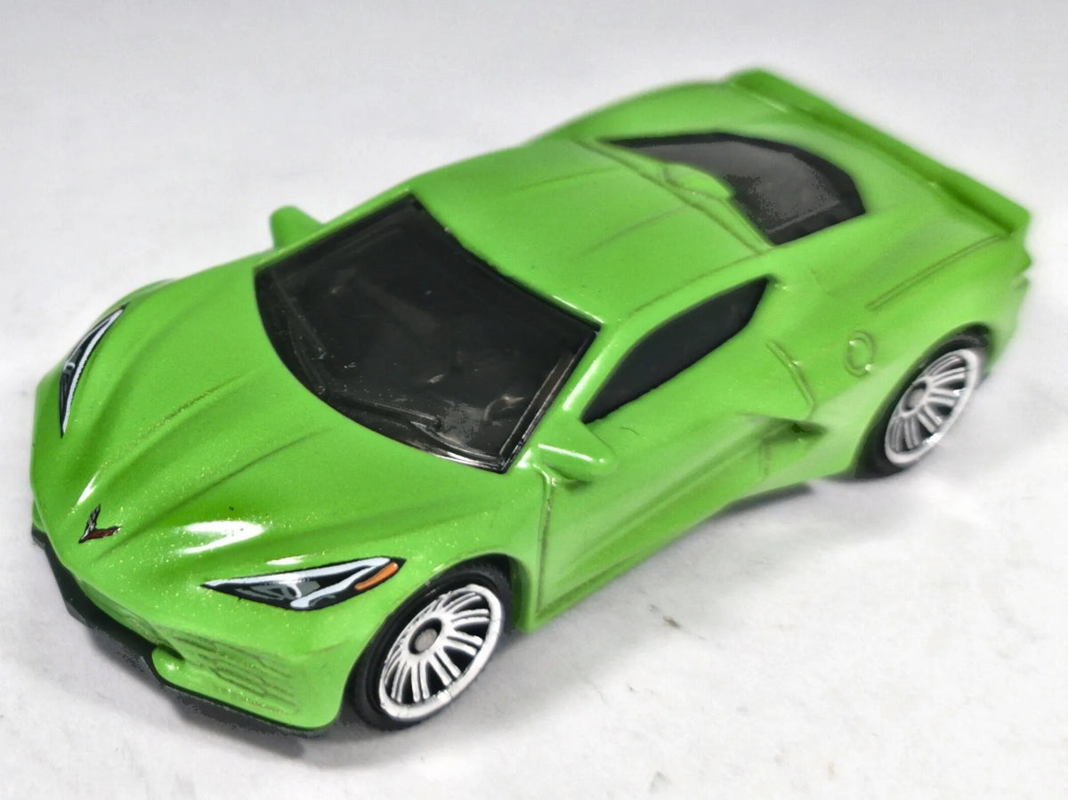 2020 Chevy Corvette Matchbox 2019 1:64 Zielony Sportowy – zdjęcie 2