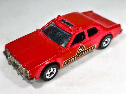 DODGE MONACO FIRECHIEF Vintage Straż pożarna Hot Wheels 1977 Czerwony 1:64 – zdjęcie 2
