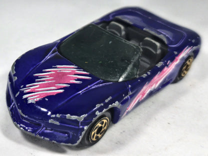 Chevrolet Corvette Sting Ray Matchbox 1994 1:64 Luzak Fioletowy – zdjęcie 2