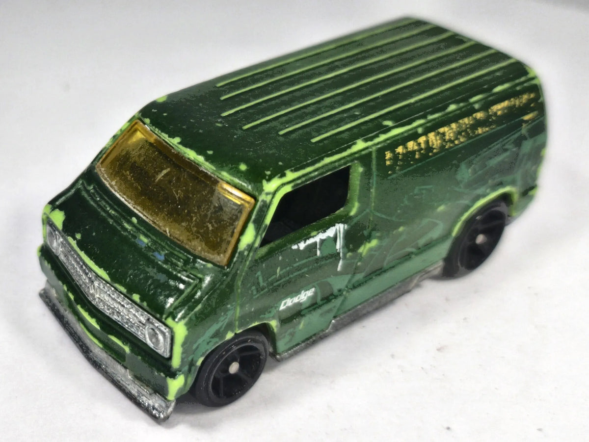 Dodge Van Hot Wheels 2007 Color Shifters 1:64 Van Luzak Zielony – zdjęcie 2