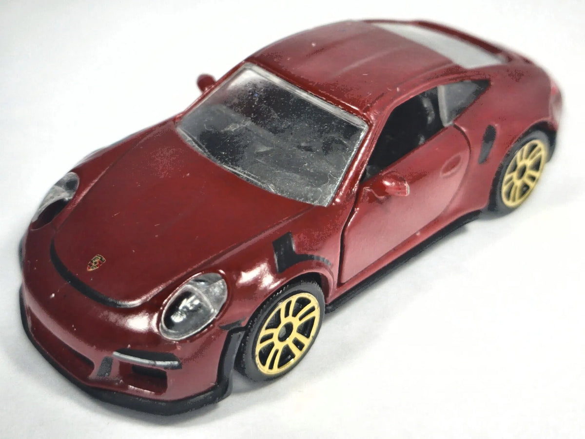 PORSCHE 911 GT3 RS, Majorette, Die cast 209H, Bordowy, 1:64, Resoraki – zdjęcie 2