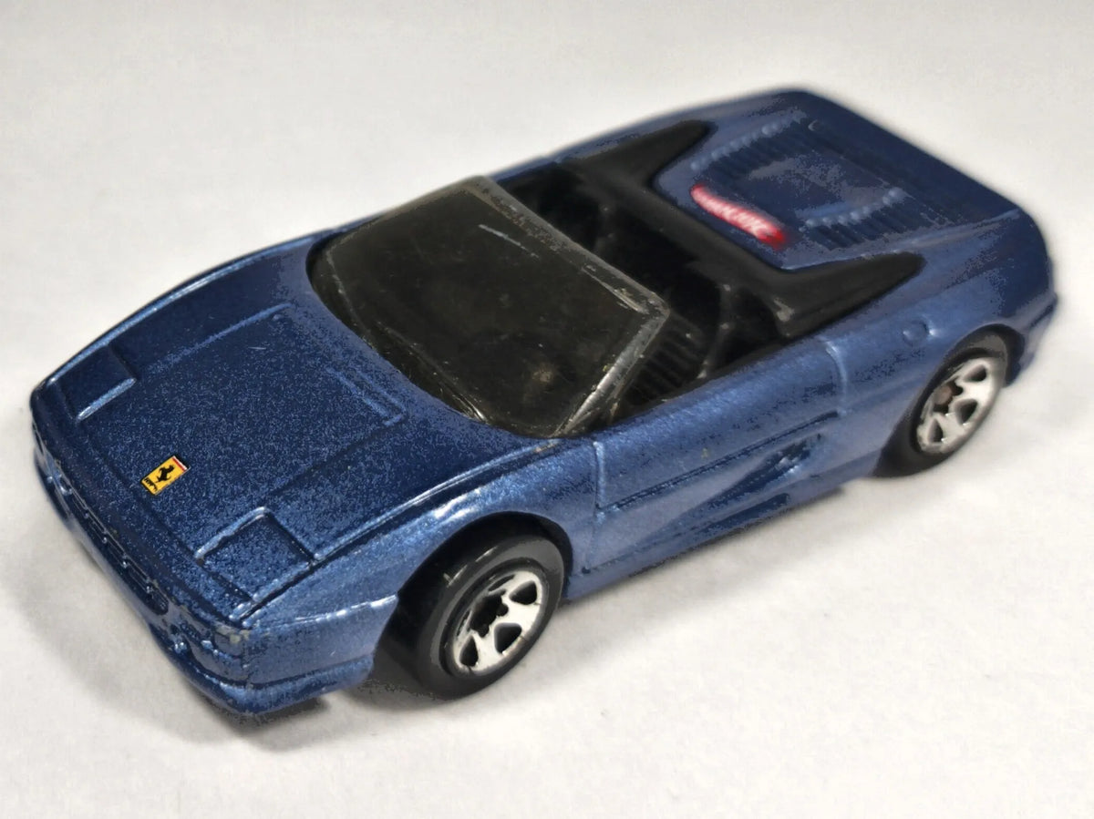 FERRARI F355 SPIDER Kabriolet Hot Wheels 1999 Granatowy 1:64 2xMetal – zdjęcie 2