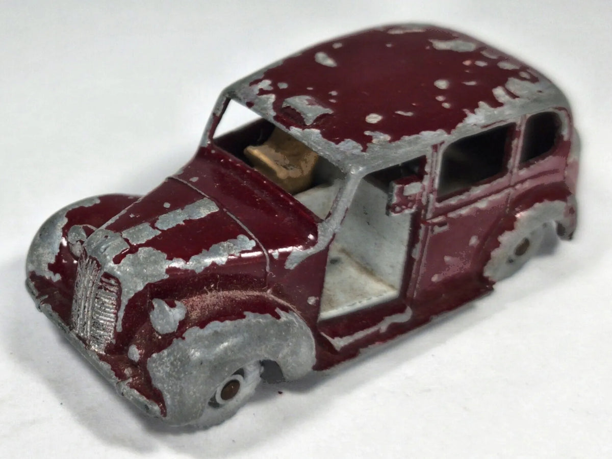AUSTIN METROPOLITAN TAXI Matchbox '60 Bordowy 1:55 Made in England – zdjęcie 2