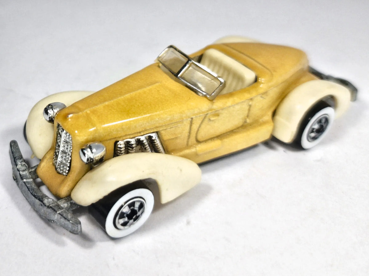 AUBURN 852 Whitewall Wheels Hot Wheels 1978 Złoty 1:64 2xMetal – zdjęcie 2