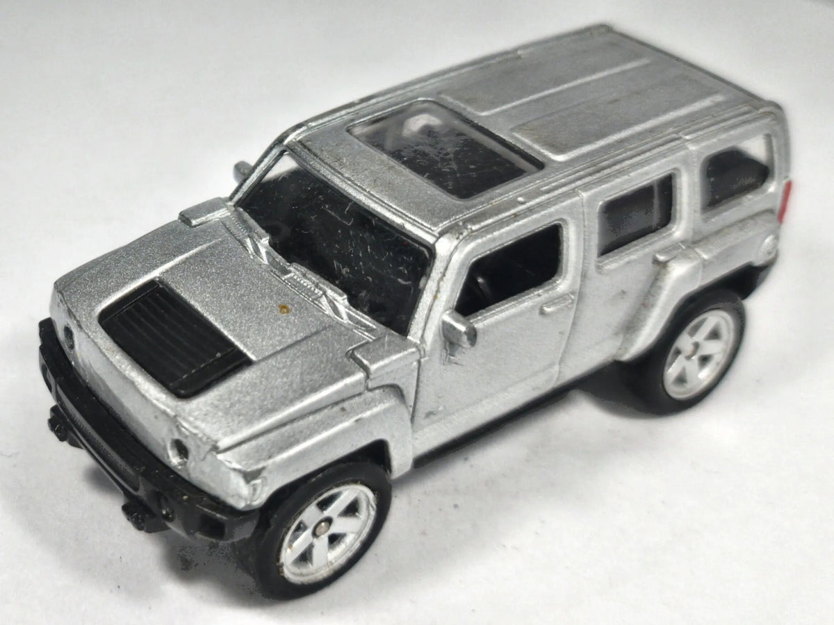 Hummer H2 Welly 1:64 Luzak Srebrny – zdjęcie 2