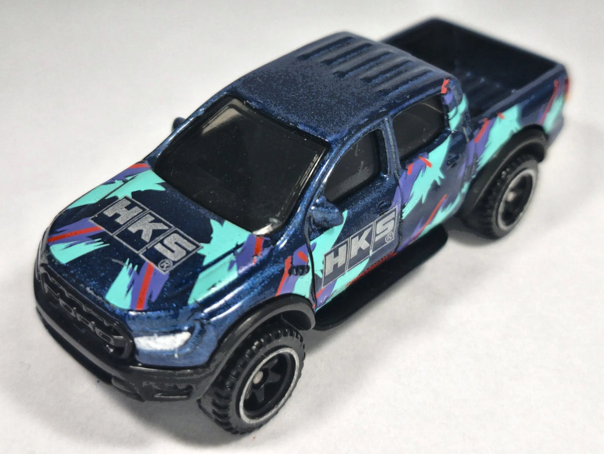 ’19 FORD RANGER RAPTOR, HK5, Hot Wheels 2018, FYB56, Granat, 1:72, Resoraki – zdjęcie 2