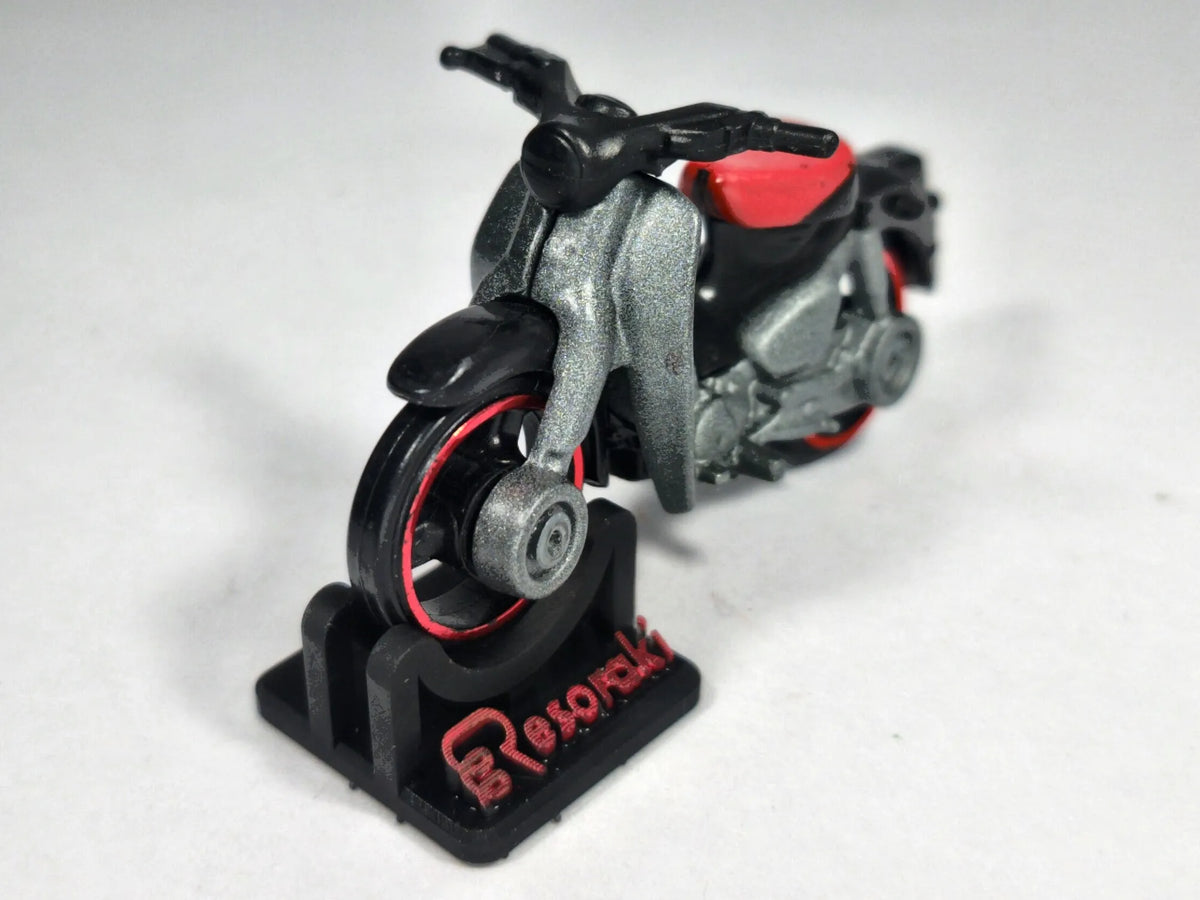 MOTOCYKL HONDA SUPER CUB Hot Wheels 2022 R10 Srebrny 1:37 – zdjęcie 2