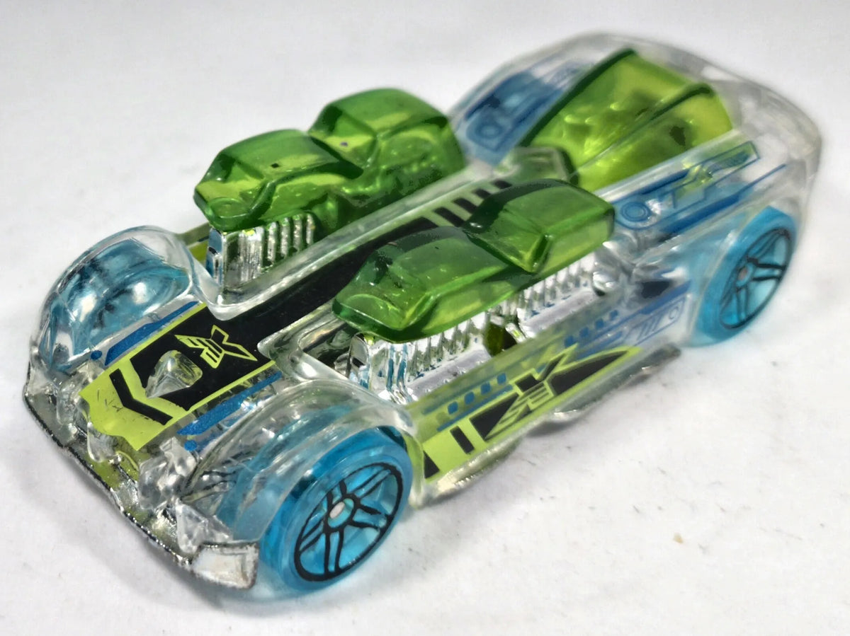 What-4-2 Hot Wheels 2003 X-Raycers 1:64 Luzak Przeźroczysty – zdjęcie 2