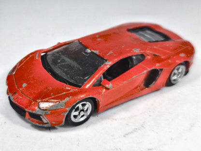 Lamborghini Aventador LP 700-4 Welly 1:64 Luzak Czerwony – zdjęcie 2