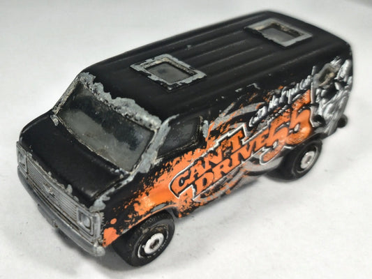 Chevy Van Matchbox 2006 1:74 Furgonetka Luzak Czarny – zdjęcie 2