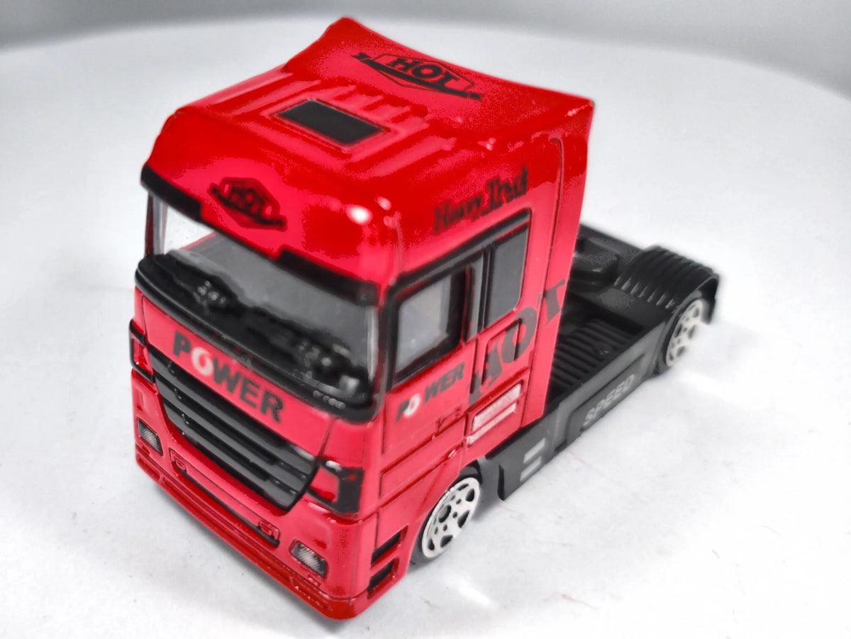 Ciągnik Siodłowy Power Truck jak MAN TGS Czerwony 1:64 – zdjęcie 2