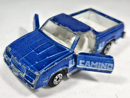 El Camino '88 Majorette 1:58 Made in France Luzak Niebieski – zdjęcie 2