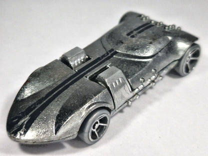TWIN MILL, Hot Wheels 2022, Die cast HKG33, Srebrny chrom, 1:64, Resoraki – zdjęcie 2