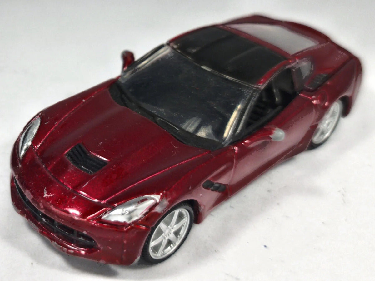 2014 Corvette Stingray Bburago 1:60 Luzak Bordowy – zdjęcie 2