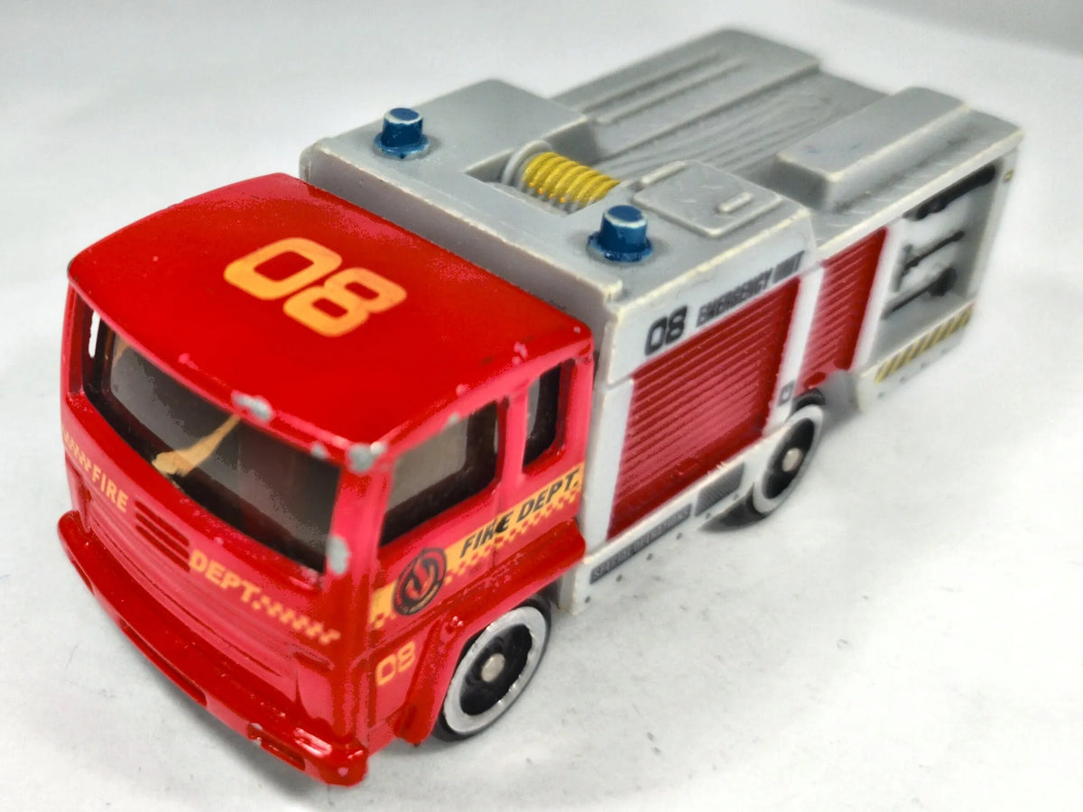 Wóz Strażacki 1:64 Wóz strażacki FIRE DEPT Luzak Czerwony Straż pożarna – zdjęcie 2