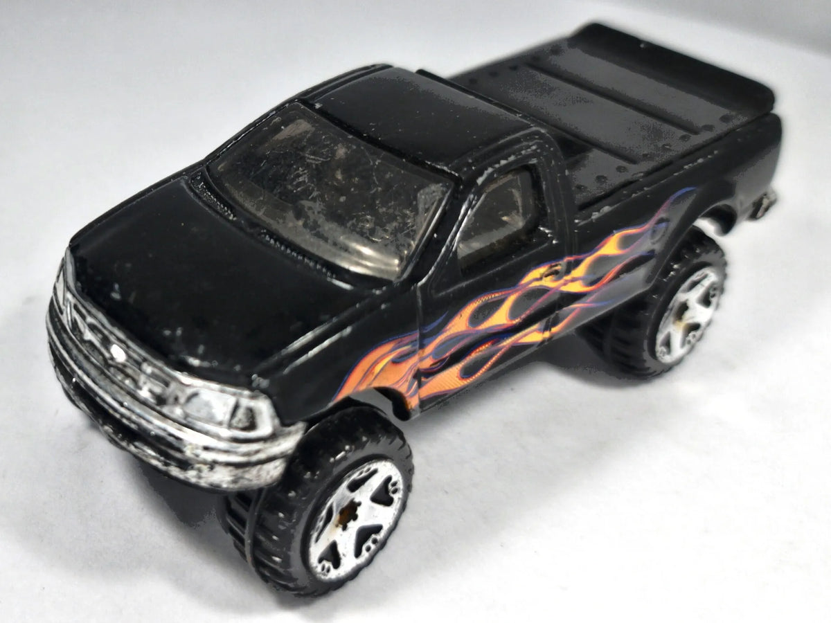 1997 FORD F-150 Pickup Hot Wheels 2007 Czarny 1:64 – zdjęcie 2
