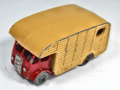 MARSHALL HORSE BOX MK7 Matchbox '50 Czerwony i Kremowy 1:72 Made in England – zdjęcie 2