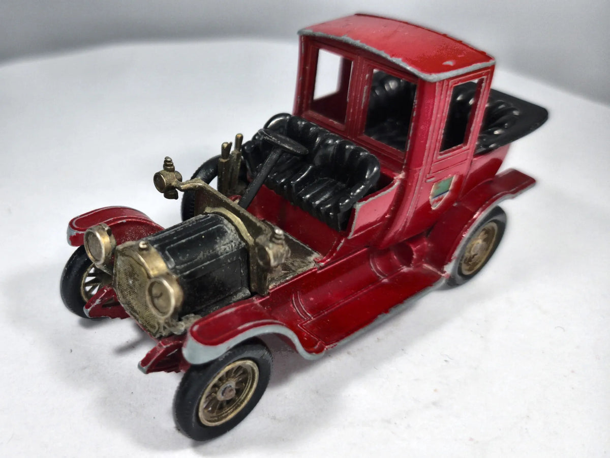 1912 Packard Landaulet Matchbox Czerwony 1:44 Made in England – zdjęcie 2