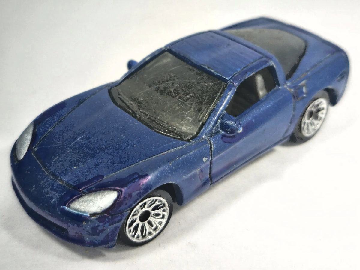 CHEVROLET CORVETTE, Matchbox 2003, Die cast MB630, Niebieski, 1:64 – zdjęcie 2