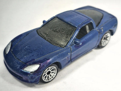 CHEVROLET CORVETTE, Matchbox 2003, Die cast MB630, Niebieski, 1:64 – zdjęcie 2
