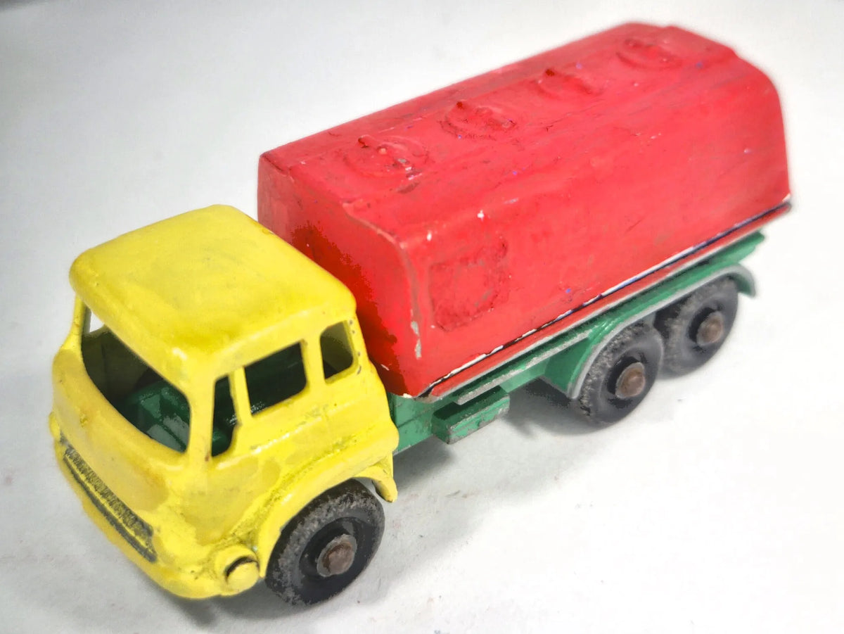 PETROL TANKER, Matchbox, Made in England, Die cast N25, Żółty 1:75 Resoraki – zdjęcie 2