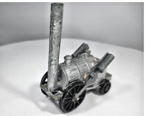 Lokomotywa Parowa Stephenson'S Rocket Matchbox Srebrny 1:55 Made in England – zdjęcie 2